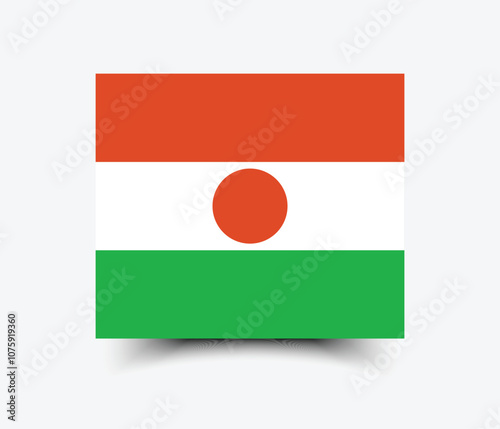 Niger flag official colors and proportion digital vector illustration photo