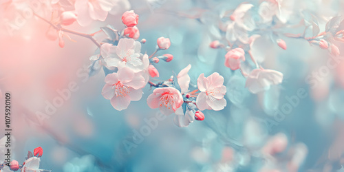 Pastel Dream: Delicate Spring Blossoms 