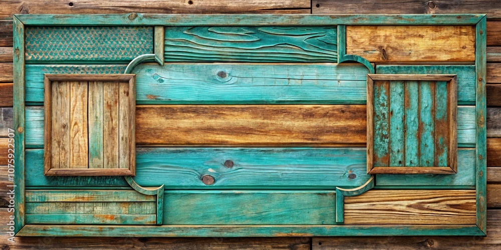 Rustic Turquoise Signboards - Architectural Photography Rustic Turquoise Signboards - Architectural Photography