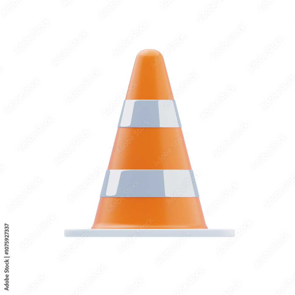 3D Traffic Safety Cone