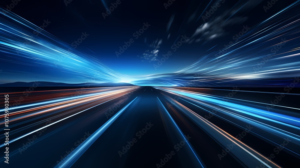 digital technology blue and black speed line poster background digital technology blue and black speed line poster background