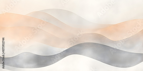 Abstract Wavy Design in Soft Hues: A mesmerizing abstract design featuring soft, pastel hues in a wave-like pattern, creating a serene and delicate ambiance.