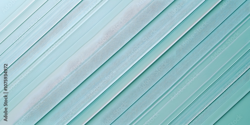 Obraz premium Abstract Teal Stripes Pattern: A captivating pattern of subtle teal stripes arranged diagonally, creating a dynamic and contemporary backdrop. perfect for web design, branding.