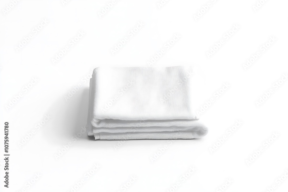 White folded big towel mockup White folded big towel mockup