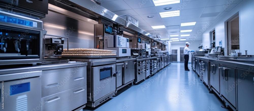 Naklejka premium Professional Kitchen Interior