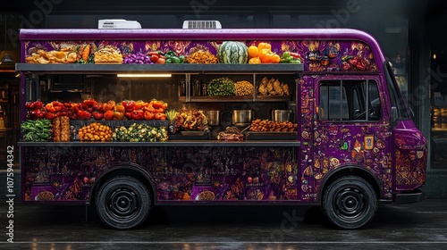 Purple Food Truck photo