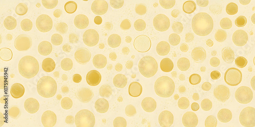 Golden Bubbles Abstract Background 