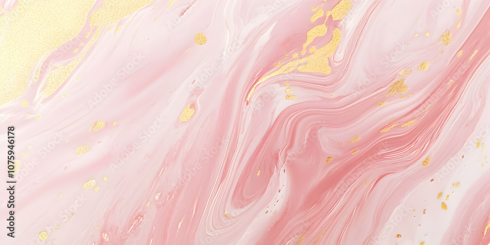 Pink and Gold Liquid Marble Texture Pink and Gold Liquid Marble Texture