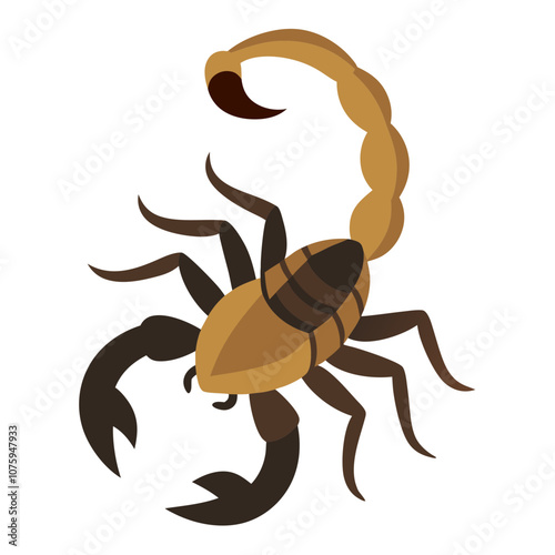 Scorpion Graphic Design Element. photo