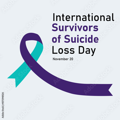 vector graphic of  international Survivors of Suicide Loss Day good for national  international Survivors of Suicide Loss Day celebration. flat design. flyer design.flat illustration.