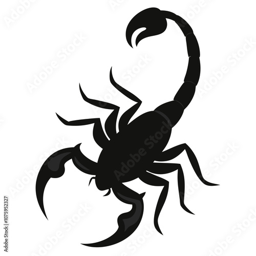 Scorpion Silhouette Vector Icon. photo