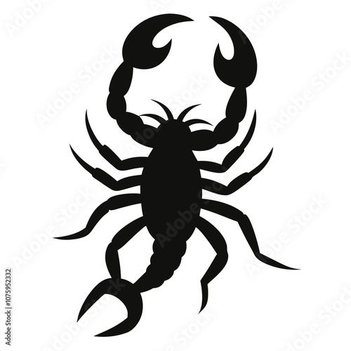 Scorpion Silhouette Vector Icon. photo