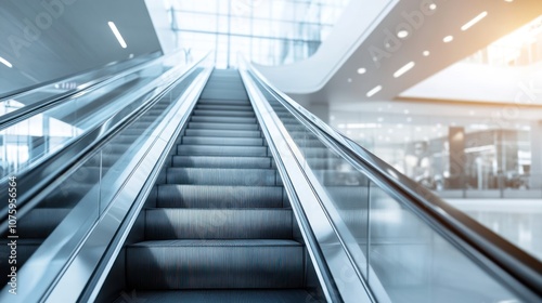 Escalator in a Modern Building