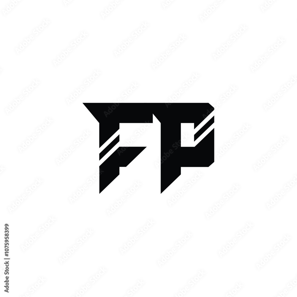 FP monogram logo design letter text name symbol monochrome logotype alphabet character simple logo FP monogram logo design letter text name symbol monochrome logotype alphabet character simple logo