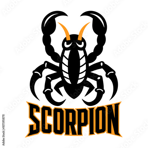 Scorpion Insect Lettering Element. photo