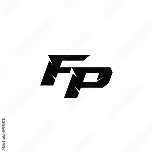 Free Download FP monogram logo design letter text name symbol monochrome logotype alphabet character simple logo - GFXLoad