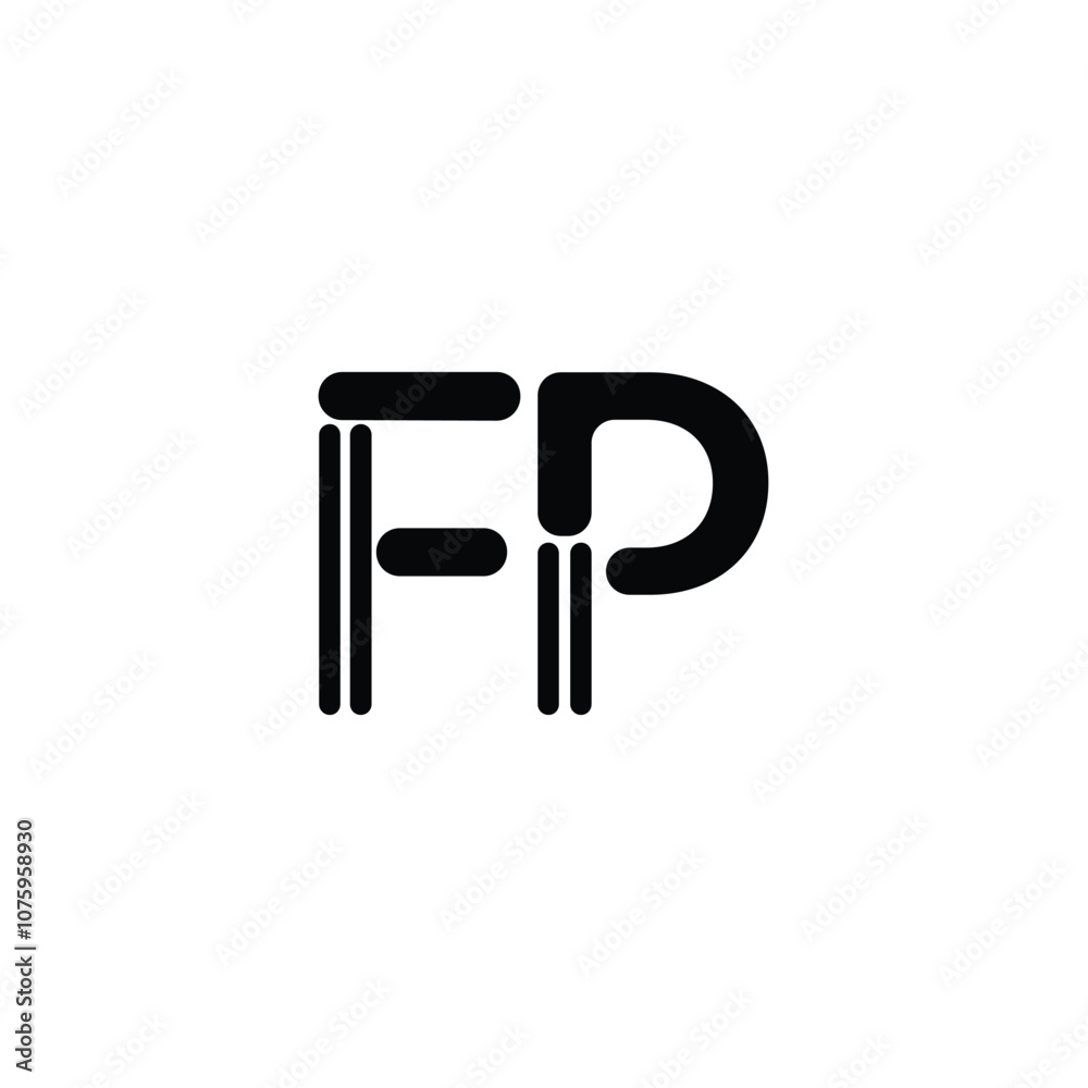 FP monogram logo design letter text name symbol monochrome logotype alphabet character simple logo FP monogram logo design letter text name symbol monochrome logotype alphabet character simple logo