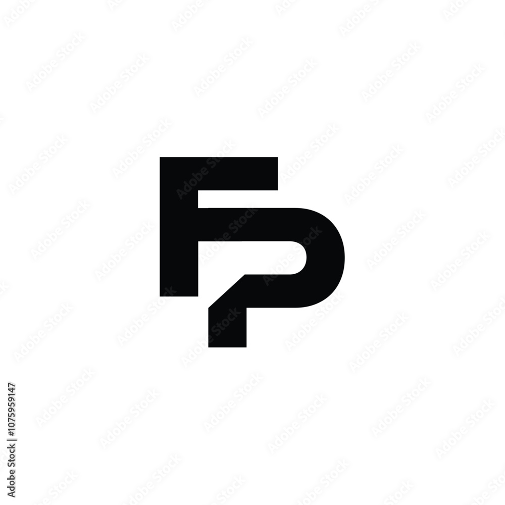 FP monogram logo design letter text name symbol monochrome logotype alphabet character simple logo FP monogram logo design letter text name symbol monochrome logotype alphabet character simple logo