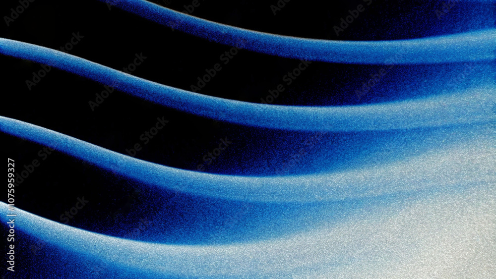 Abstract blue wavy gradient background with grain and noise texture for ...