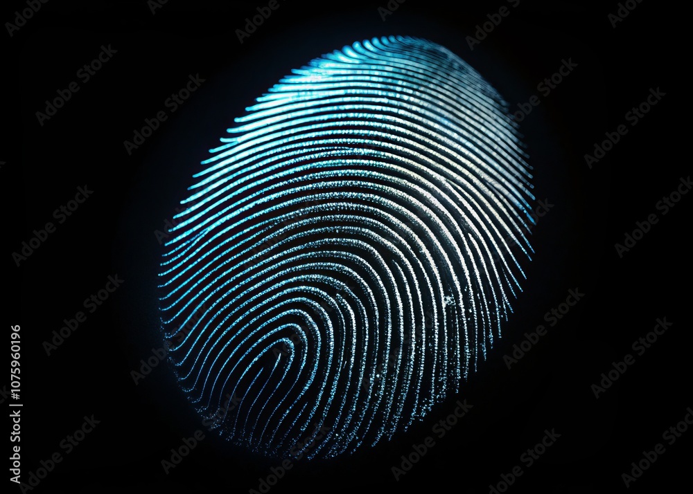 Stunning Silhouette of a Fingerprint on a Black Background in Super Macro Detail, Capturing Intricate Patterns and Unique Lines for Forensic and Artistic Applications Stunning Silhouette of a Fingerprint on a Black Background in Super Macro Detail, Capturing Intricate Patterns and Unique Lines for Forensic and Artistic Applications