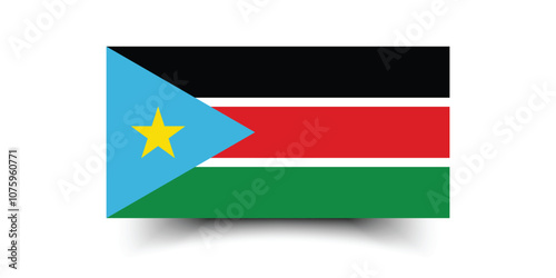 Free Download South Sudan flag official colors and proportion digital vector illustration - GFXLoad