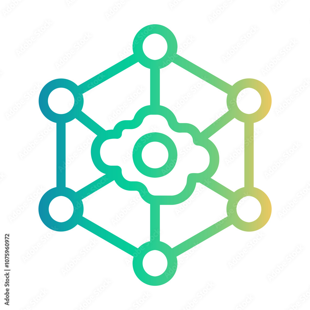 internet of things Line Gradient Icon internet of things Line Gradient Icon