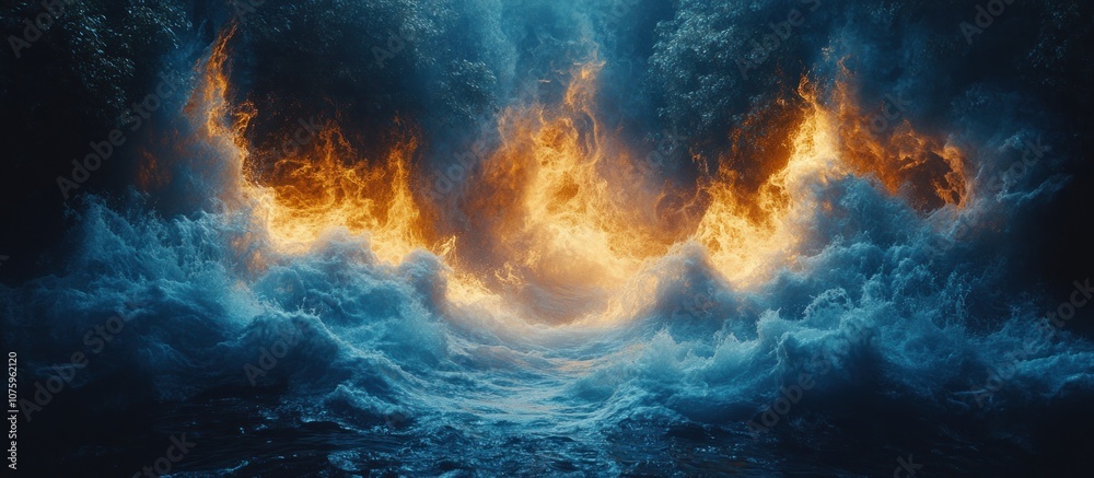 Fire and Water Abstract Art Fire and Water Abstract Art