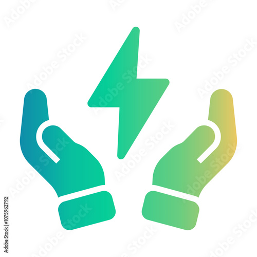 energy control Gradient icon