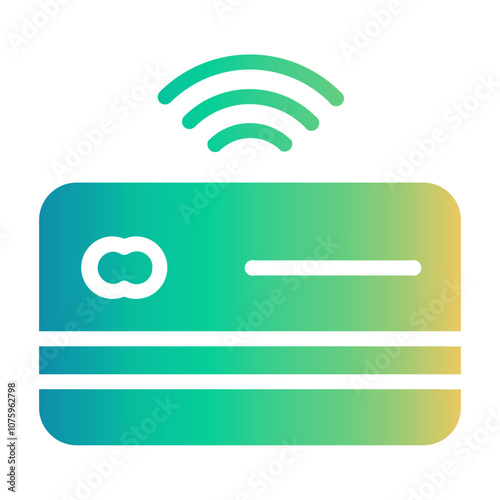 cashless payment Gradient icon