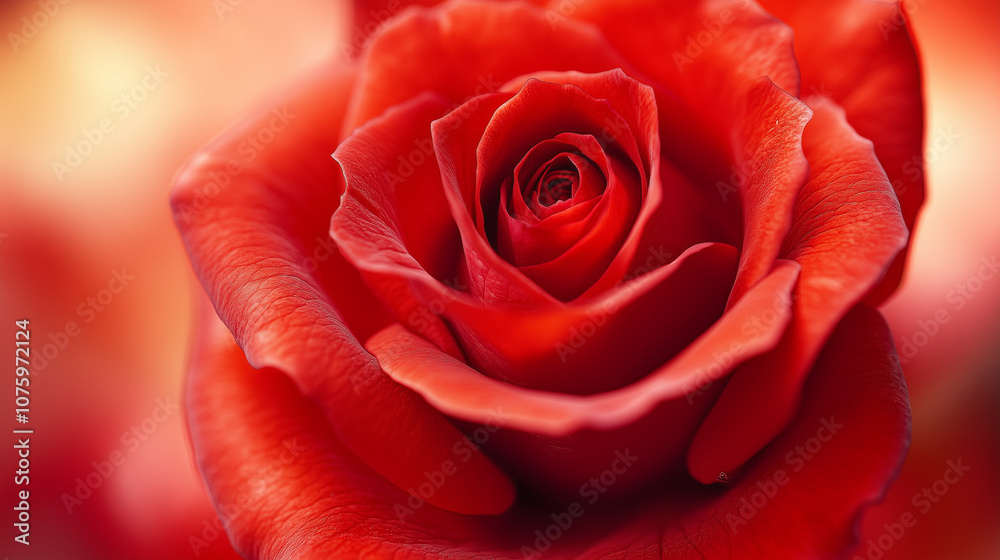 Close-up of vibrant red rose with soft blurred background Close-up of vibrant red rose with soft blurred background