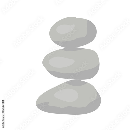 Meditation stone balance pyramid