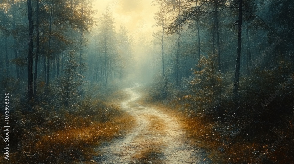 Obraz premium Enchanted Forest Path