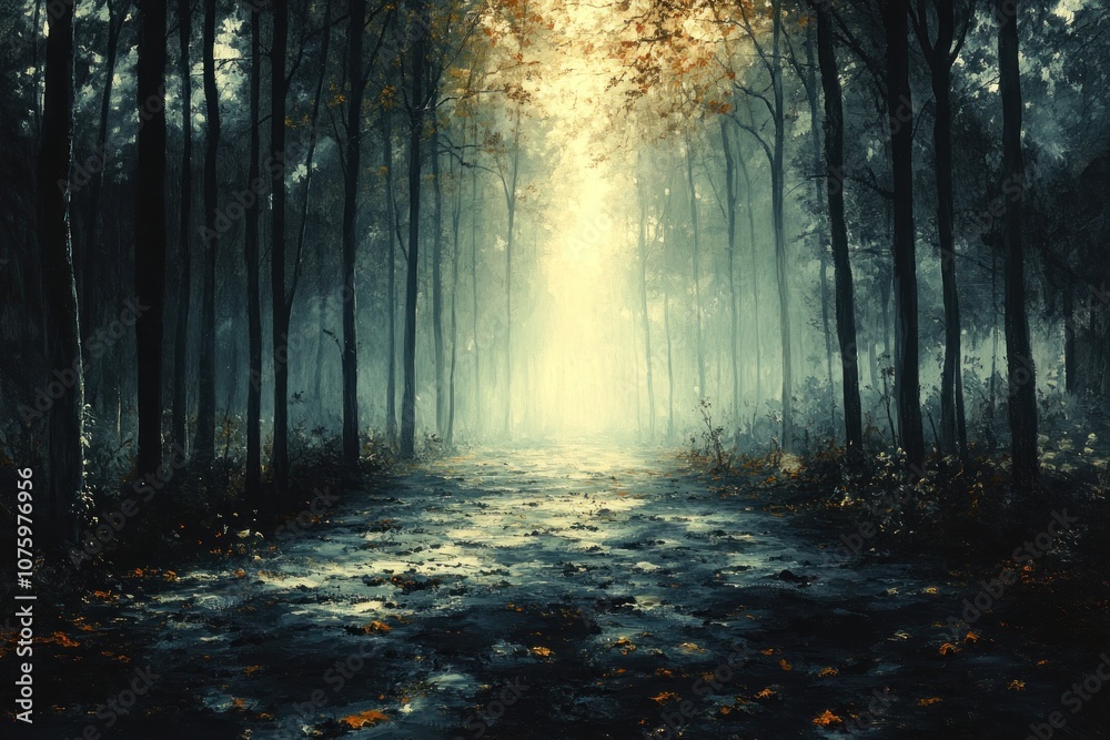 Obraz premium Enchanted Forest Path