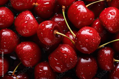 Cherries in a pleasant setting