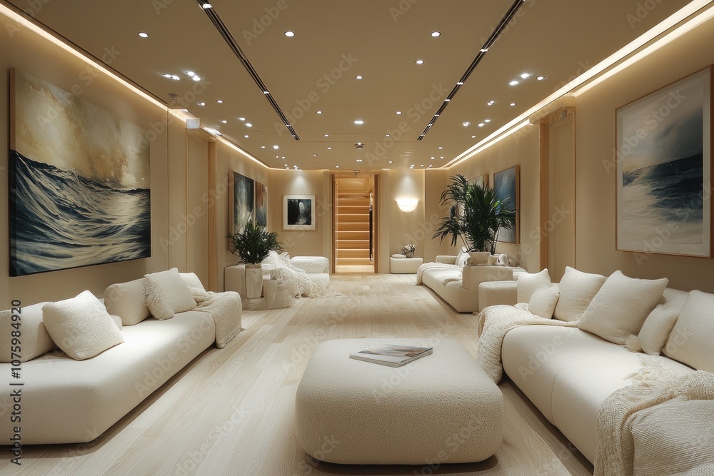 Fototapeta premium Luxurious Living Room Interior Design