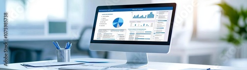 Medical expense overview on a computer screen in a healthcare finance setting
