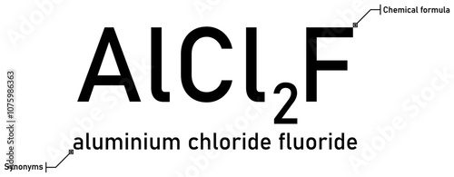 Aluminium chloride fluoride chemical formula and synonyms with callout titles 03