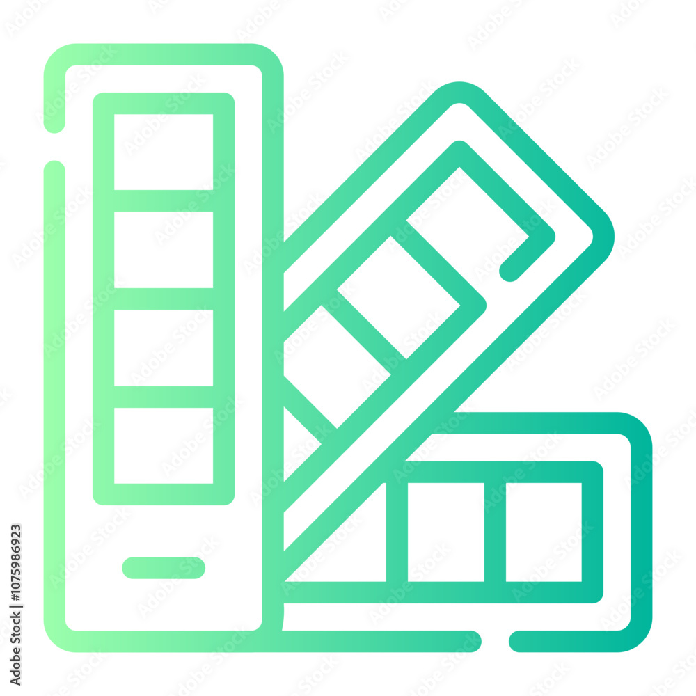 color palette Line Gradient Icon color palette Line Gradient Icon