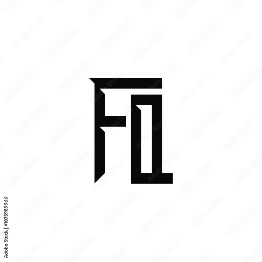 FQ monogram logo design letter text name symbol monochrome logotype alphabet character simple logo FQ monogram logo design letter text name symbol monochrome logotype alphabet character simple logo