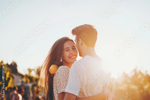 couple in the field