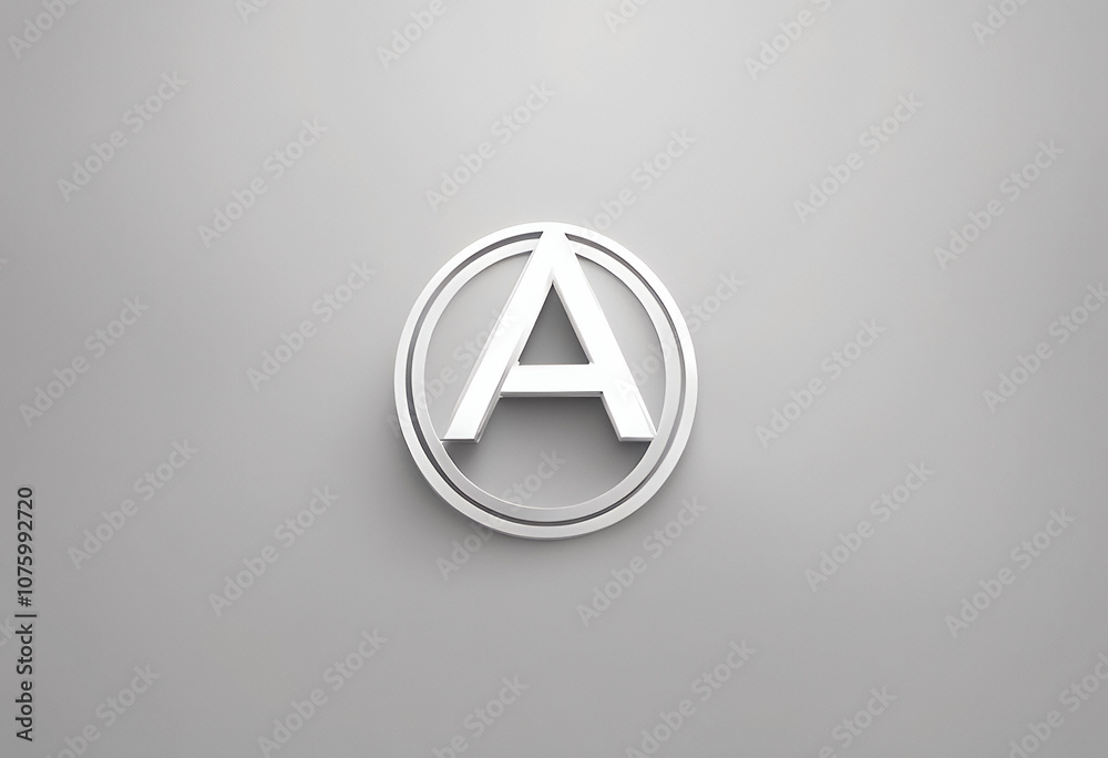 design label logo identity corporate initial symbol icon shape business abstract company advertisement brand template letter A alphabe