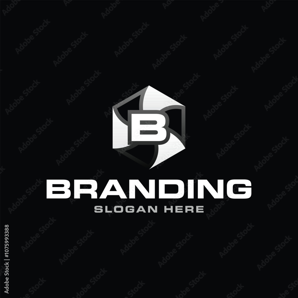 Letter B Hexagon Modern Geometric Simple Icon Creative Design Logo Letter B Hexagon Modern Geometric Simple Icon Creative Design Logo