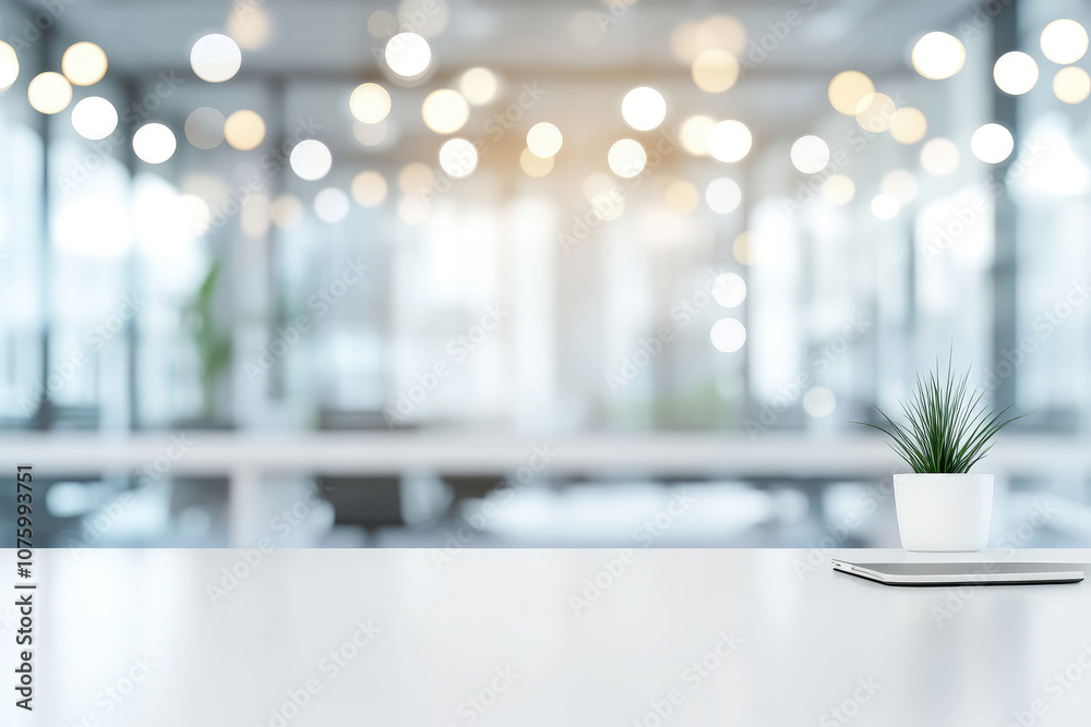 Contemporary Workspace Ambiance, featuring a sleek office environment, soft bokeh highlights, promoting a professional and inviting atmosphere Contemporary Workspace Ambiance, featuring a sleek office environment, soft bokeh highlights, promoting a professional and inviting atmosphere