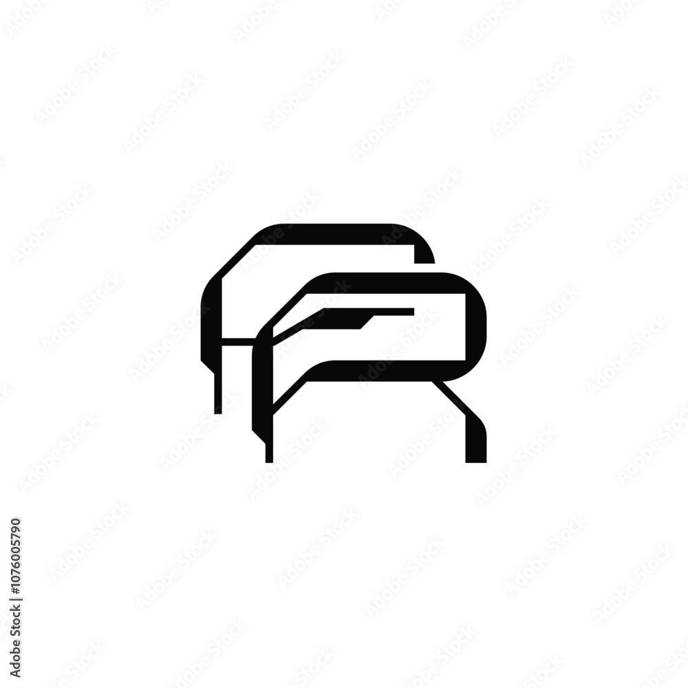 FR monogram logo design letter text name symbol monochrome logotype alphabet character simple logo FR monogram logo design letter text name symbol monochrome logotype alphabet character simple logo