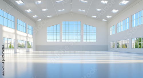 A modern cattle barn with automated feeding systems and spacious stalls, illustrating the integration of technology in livestock farming for efficiency and animal welfare