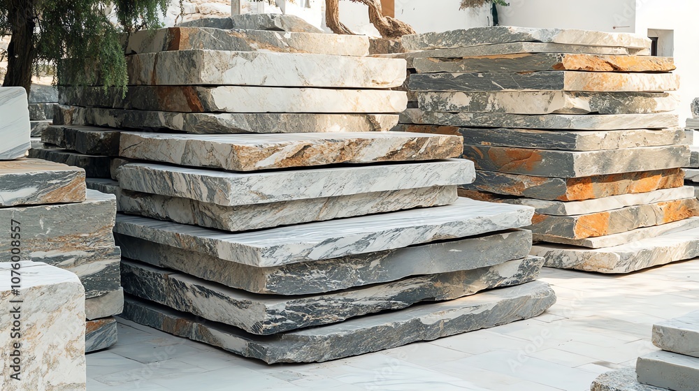 Explore the Unique Beauty of Stacked Natural Stone Slabs Explore the Unique Beauty of Stacked Natural Stone Slabs