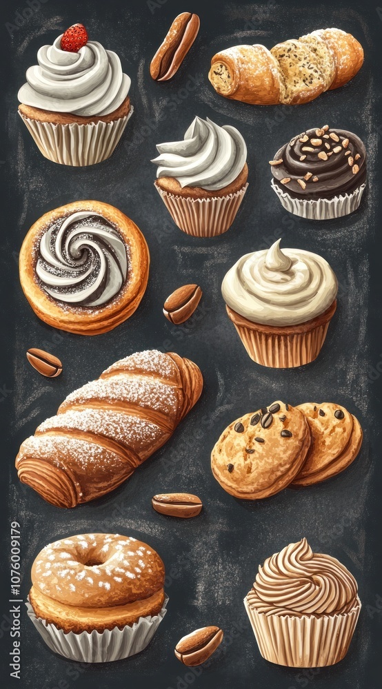 A Delicious Spread of Bakery Delights A Delicious Spread of Bakery Delights