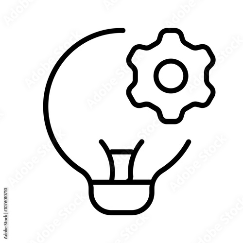 improvement ideas icon with thin style, perfect for user interface projects