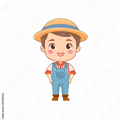 Gardener Cute Worker Work Job Profession Professional Occupation Cartoon Character
