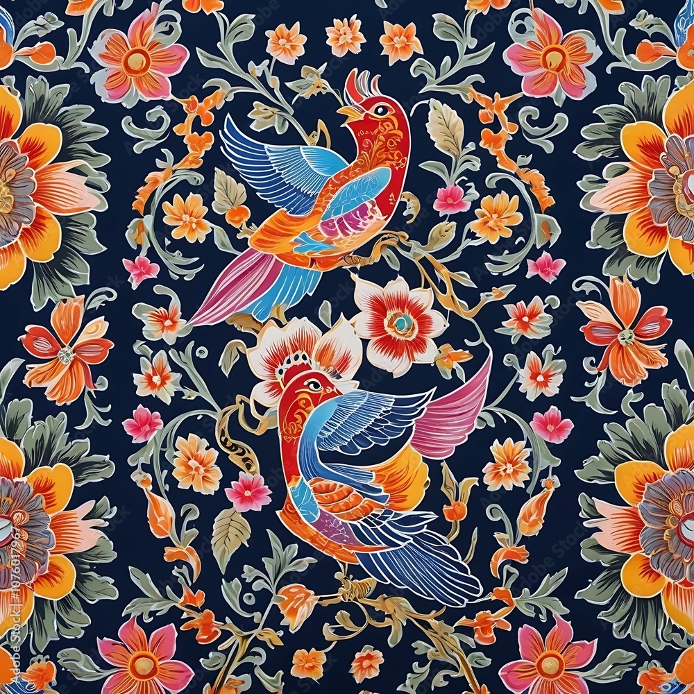 Obraz premium Southern Thai textile patterns